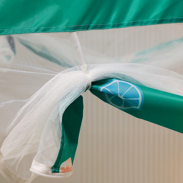 91家纺网 家纺一手货源 找家纺 博诺蚊帐 2022新款免安装钢丝印花蚊帐 清新柠檬