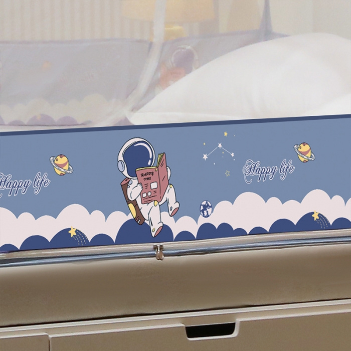 91家纺网 家纺一手货源 找家纺 博诺蚊帐 2022新款免安装钢丝印花蚊帐 太空漫游