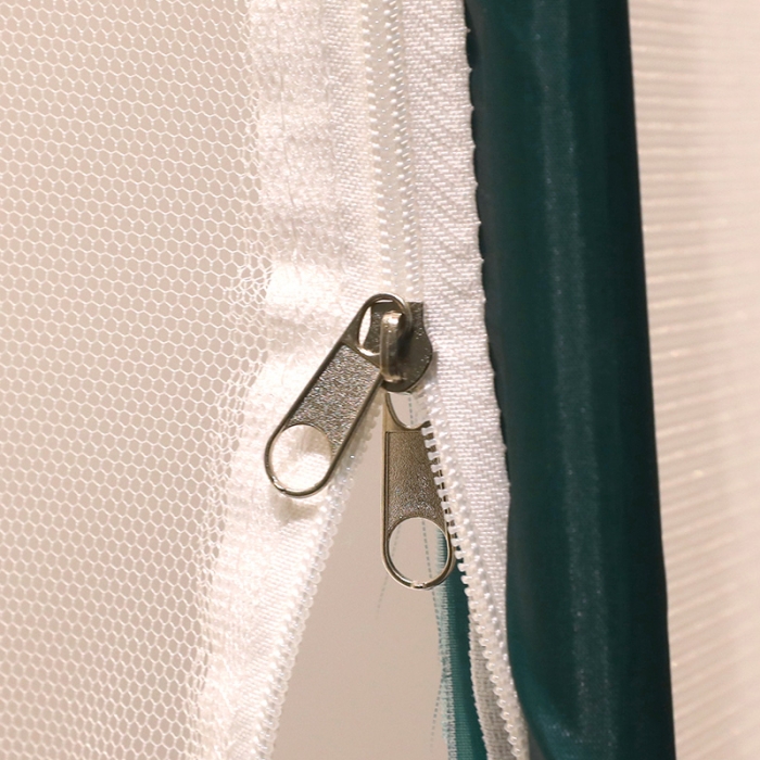 91家纺网 家纺一手货源 找家纺 博诺蚊帐 2022新款全底防摔坐床烤漆刺绣蚊帐 福黛墨绿