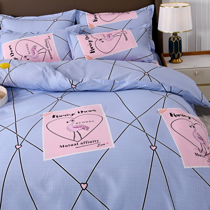 91家纺网 家纺一手货源 找家纺 梵巢家纺 芦荟棉单被套 吉祥鹤