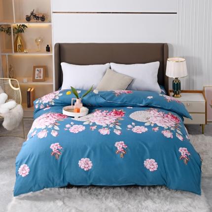 91家纺网 家纺一手货源 找家纺 梵巢家纺 芦荟棉单被套 满园春