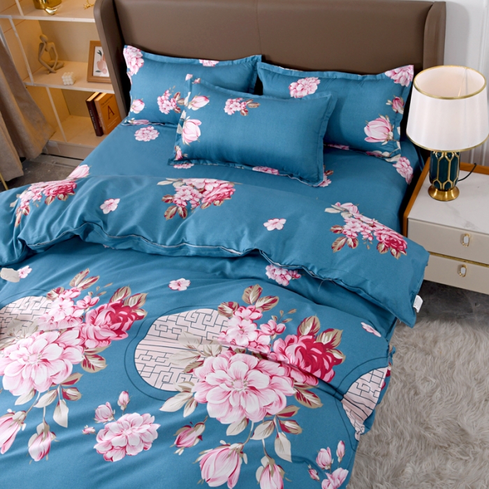 91家纺网 家纺一手货源 找家纺 梵巢家纺 芦荟棉单被套 满园春