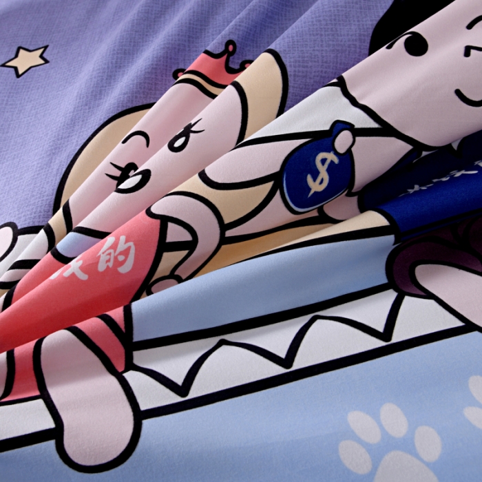 91家纺网 家纺一手货源 找家纺 梵巢家纺 芦荟棉单被套 全家福