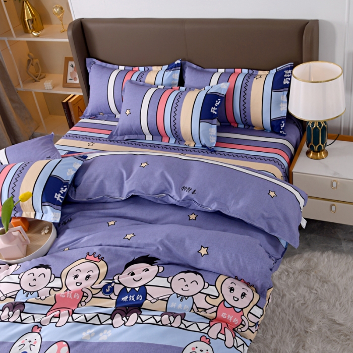 91家纺网 家纺一手货源 找家纺 梵巢家纺 芦荟棉单被套 全家福