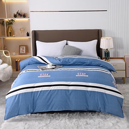 梵巢家纺 芦荟棉单被套 土耳其蓝