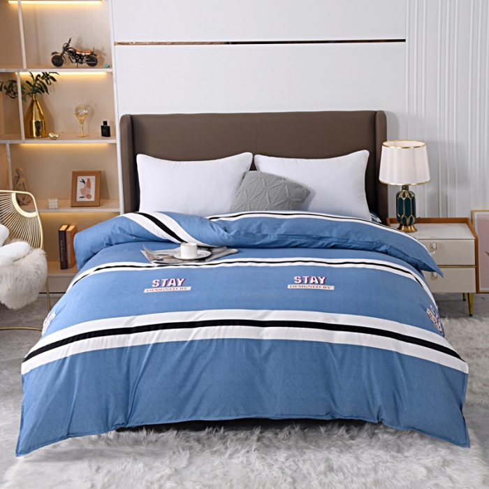 91家纺网 家纺一手货源 找家纺 梵巢家纺 芦荟棉单被套 土耳其蓝