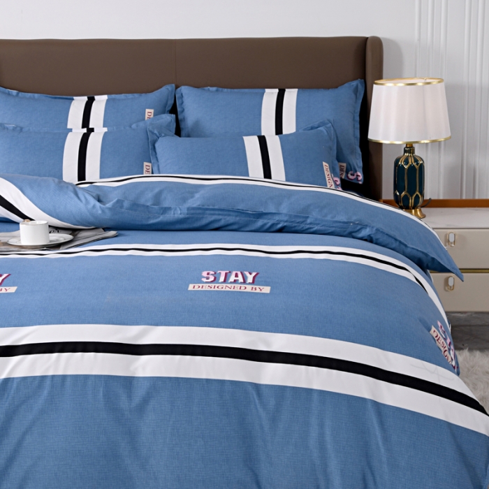 91家纺网 家纺一手货源 找家纺 梵巢家纺 芦荟棉单被套 土耳其蓝