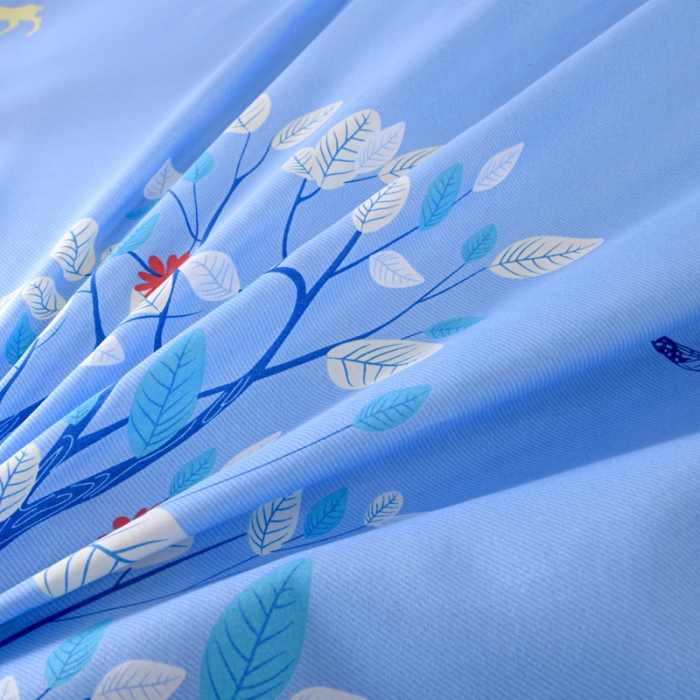 91家纺网 家纺一手货源 找家纺 梵巢家纺 芦荟棉单被套 一鹿有你