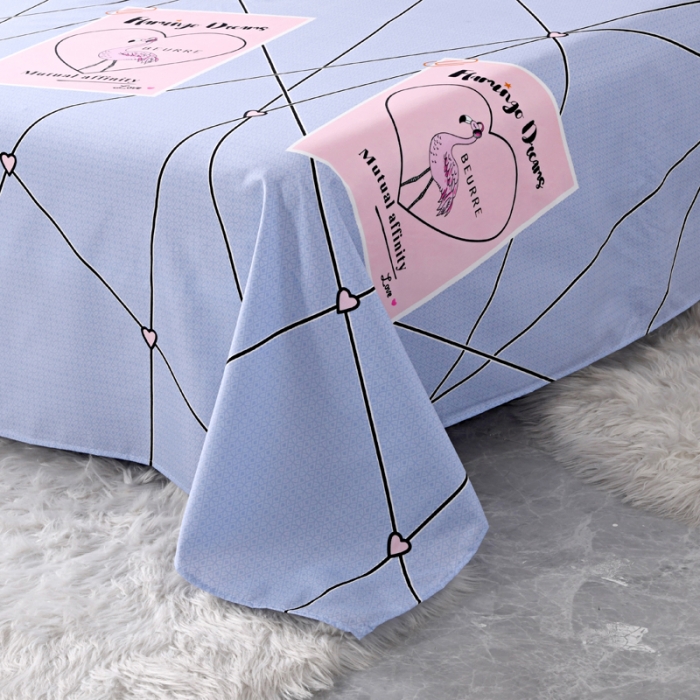 91家纺网 家纺一手货源 找家纺 梵巢家纺 芦荟棉单床单 吉祥鹤