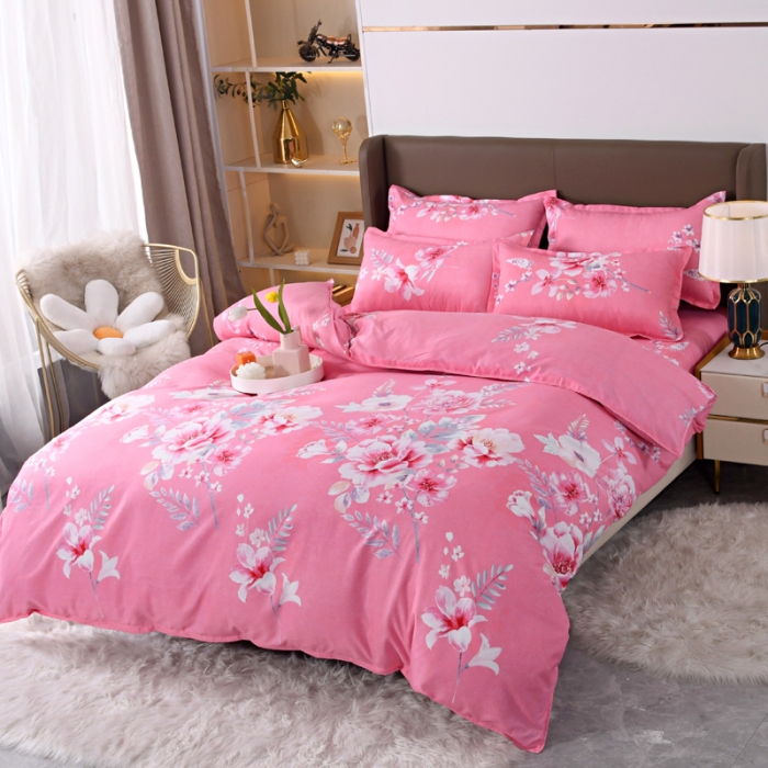 91家纺网 家纺一手货源 找家纺 梵巢家纺 芦荟棉四件套 繁花似锦