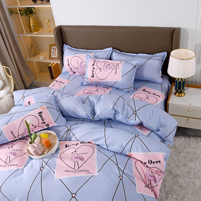 91家纺网 家纺一手货源 找家纺 梵巢家纺 芦荟棉四件套 吉祥鹤