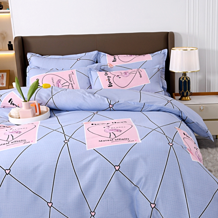 91家纺网 家纺一手货源 找家纺 梵巢家纺 芦荟棉四件套 吉祥鹤