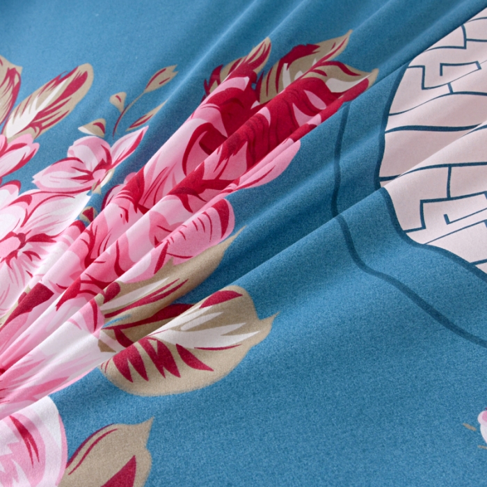 91家纺网 家纺一手货源 找家纺 梵巢家纺 芦荟棉四件套 满园春