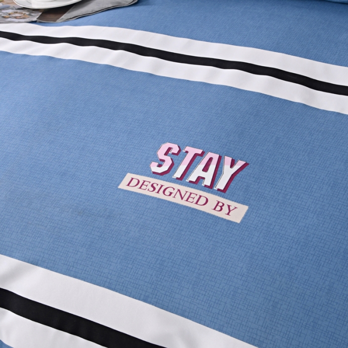 91家纺网 家纺一手货源 找家纺 梵巢家纺 芦荟棉四件套 土耳其蓝