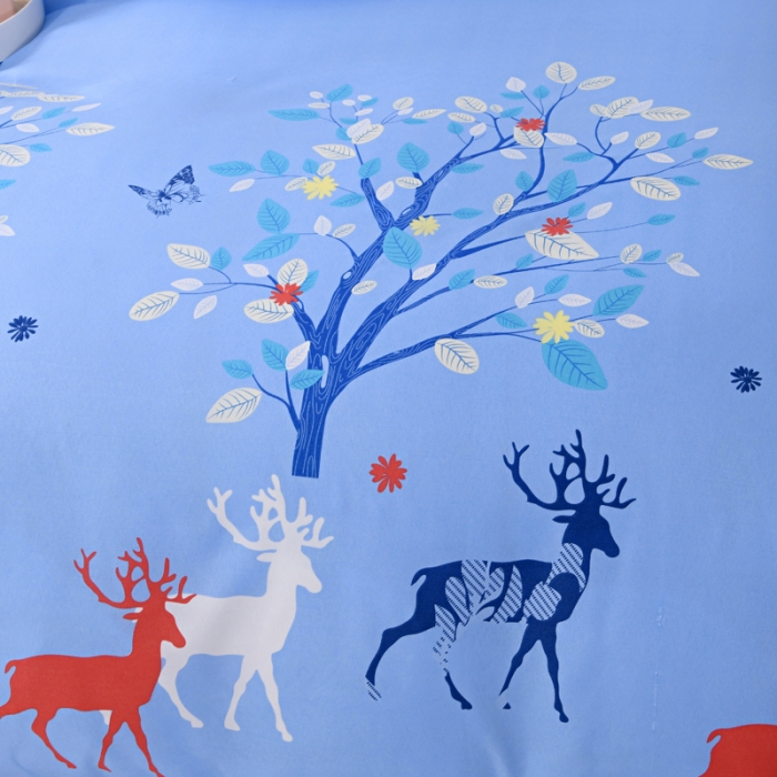 91家纺网 家纺一手货源 找家纺 梵巢家纺 芦荟棉四件套 一鹿有你