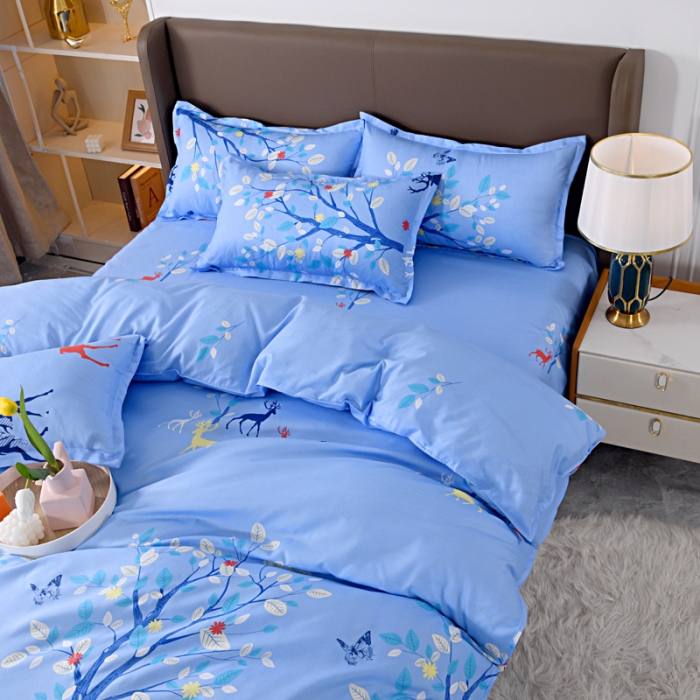 91家纺网 家纺一手货源 找家纺 梵巢家纺 芦荟棉四件套 一鹿有你