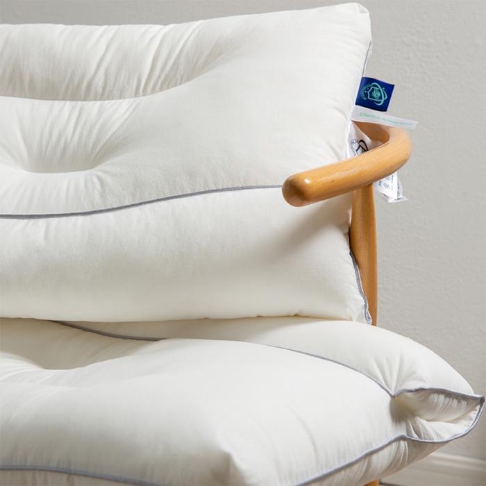 91家纺网 家纺一手货源 找家纺 (总)多点家居 2022新款缇诺抗菌护颈枕枕头枕芯 白