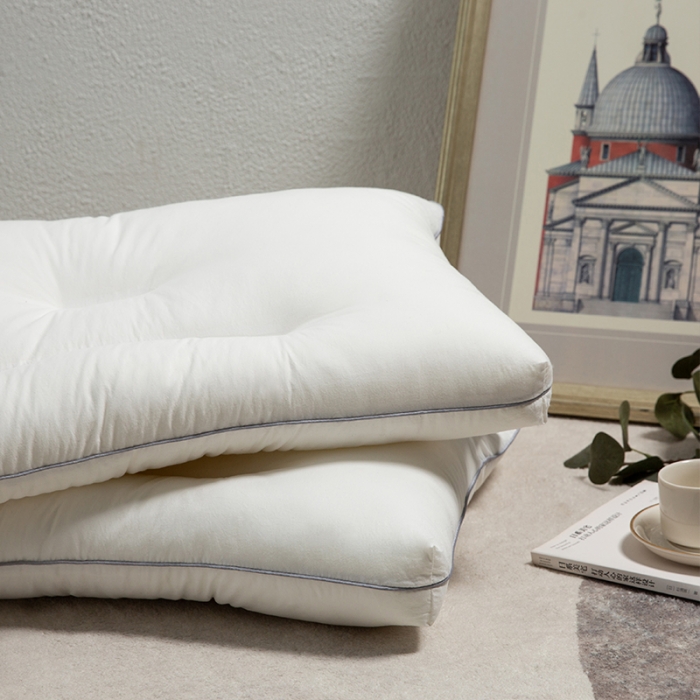 91家纺网 家纺一手货源 找家纺 (总)多点家居 2022新款缇诺抗菌护颈枕枕头枕芯 白