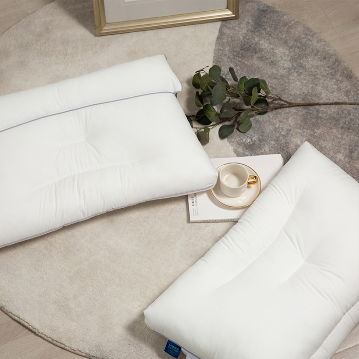 91家纺网 家纺一手货源 找家纺 (总)多点家居 2022新款缇诺抗菌护颈枕枕头枕芯 白