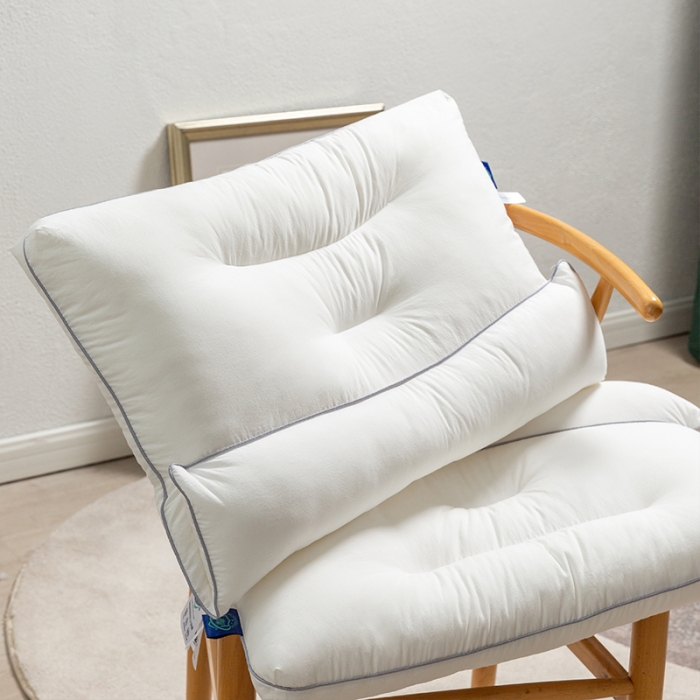 91家纺网 家纺一手货源 找家纺 (总)多点家居 2022新款缇诺抗菌护颈枕枕头枕芯 白