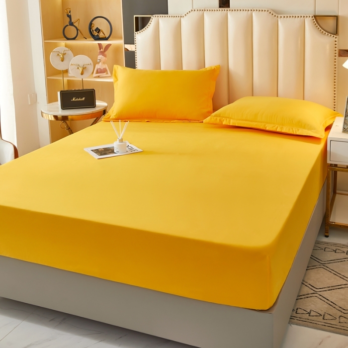 91家纺网 家纺一手货源 找家纺 衿成家纺 2025新款加厚磨毛床笠 DC奥丁金