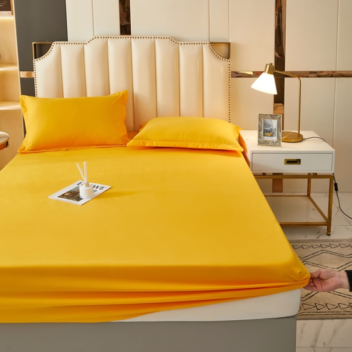 91家纺网 家纺一手货源 找家纺 衿成家纺 2025新款加厚磨毛床笠 DC奥丁金