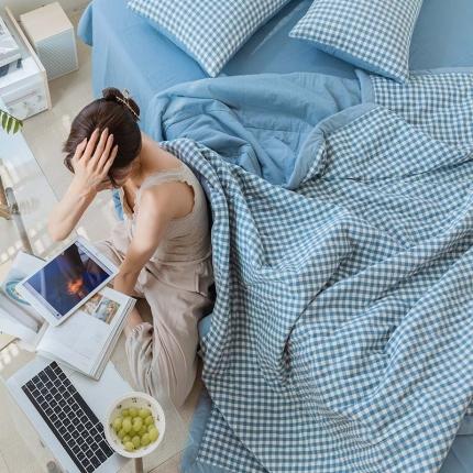 91家纺网 家纺一手货源 找家纺 （总）格子铺 2022新款全棉水洗棉大豆被