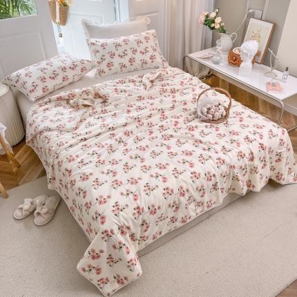 91家纺网 家纺一手货源 找家纺 （总）优被业 2023新款全棉韩式小碎花大豆夏被薄被子空调被