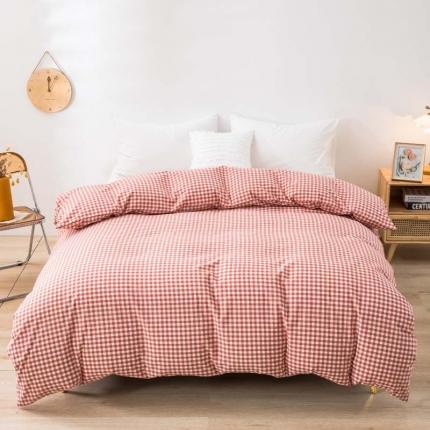 91家纺网 家纺一手货源 找家纺 （总）柠萌家居 2022新款无印良品全棉色织水洗棉单被套