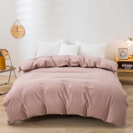 91家纺网 家纺一手货源 找家纺 （总）柠萌家居 2022新款无印良品全棉色织水洗棉单被套