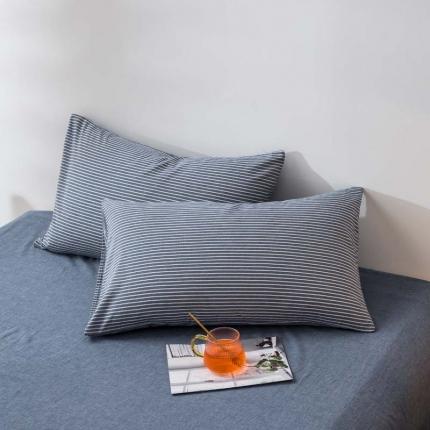 91家纺网 家纺一手货源 找家纺 总柠萌家居 2022新款无印良品全棉色织水洗棉单品枕套一只