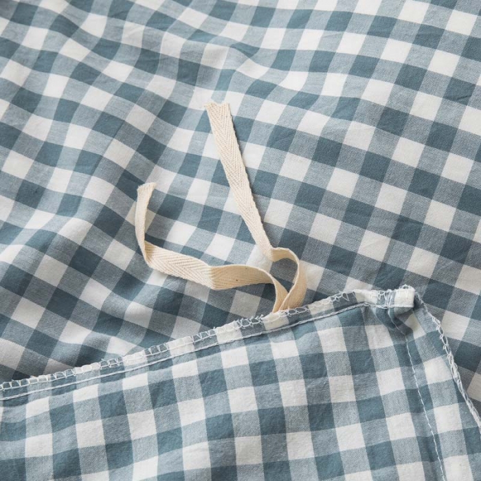 91家纺网 家纺一手货源 找家纺 总柠萌家居 2022新款无印良品全棉色织水洗棉单品枕套一对