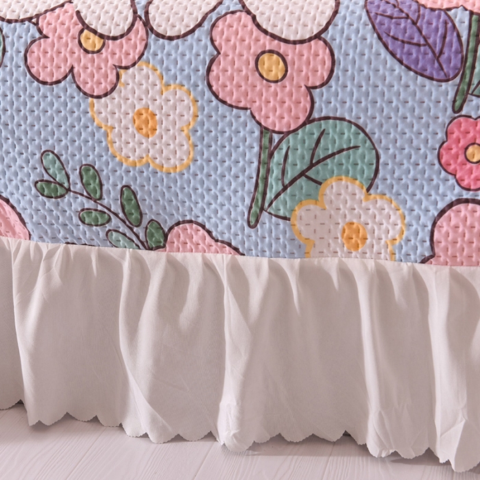 91家纺网 家纺一手货源 找家纺 （总）梦之岛 2022新款床盖韩版磨毛四件套