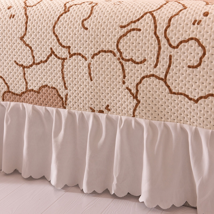 91家纺网 家纺一手货源 找家纺 梦之岛 2022新款床盖韩版磨毛四件套 哈尼熊