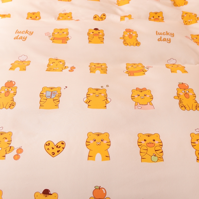 91家纺网 家纺一手货源 找家纺 梦之岛 2022新款床盖韩版磨毛四件套 虎虎生威