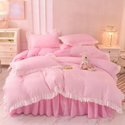 91家纺网 家纺一手货源 找家纺 （总）梦之岛 2022新款豆豆公主韩版磨毛四件套