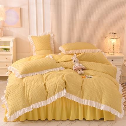 91家纺网 家纺一手货源 找家纺 （总）梦之岛 2022新款豆豆公主韩版磨毛四件套