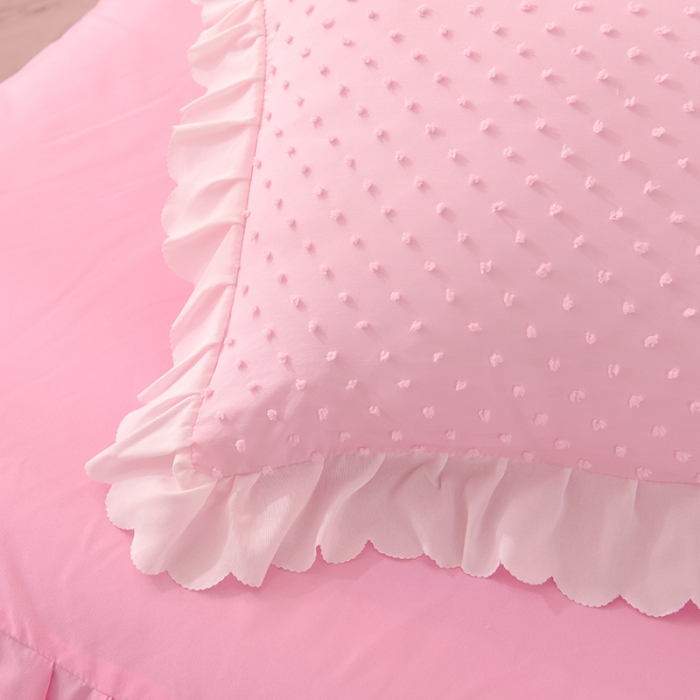 91家纺网 家纺一手货源 找家纺 梦之岛 2022新款豆豆公主韩版磨毛四件套 豆豆公主-粉