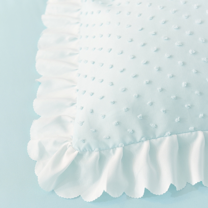 91家纺网 家纺一手货源 找家纺 梦之岛 2022新款豆豆公主韩版磨毛四件套 豆豆公主-水蓝