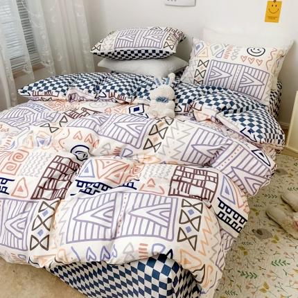 91家纺网 家纺一手货源 找家纺 坚果摄影 北欧风四件套