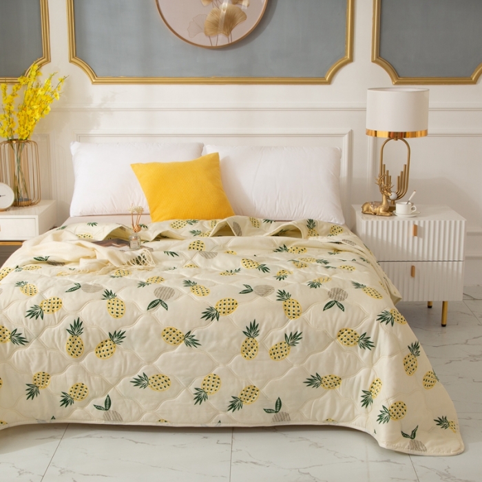 91家纺网 家纺一手货源 找家纺 (总)爱派 2022新款磨毛印花夏凉被夏被空调被被子被芯