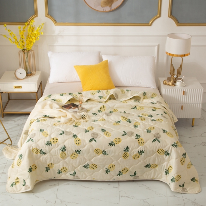 91家纺网 家纺一手货源 找家纺 (总)爱派 2022新款磨毛印花夏凉被夏被空调被被子被芯