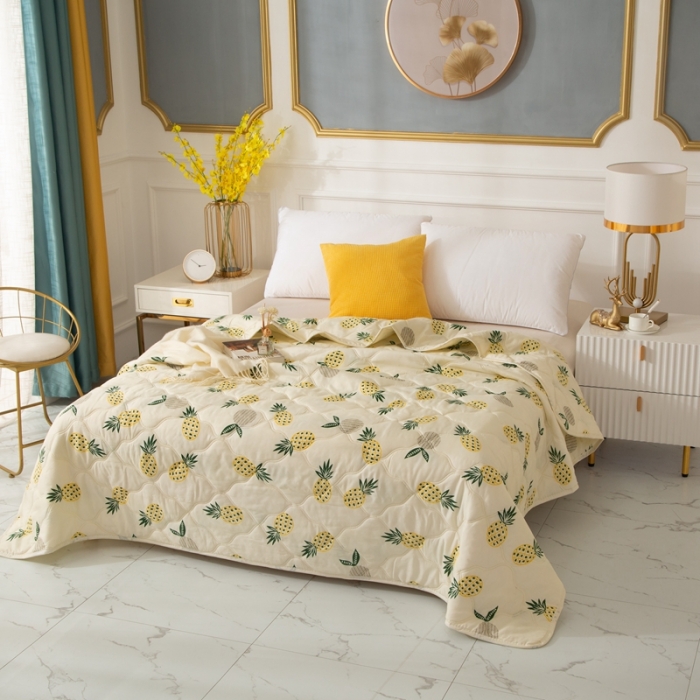 91家纺网 家纺一手货源 找家纺 (总)爱派 2022新款磨毛印花夏凉被夏被空调被被子被芯