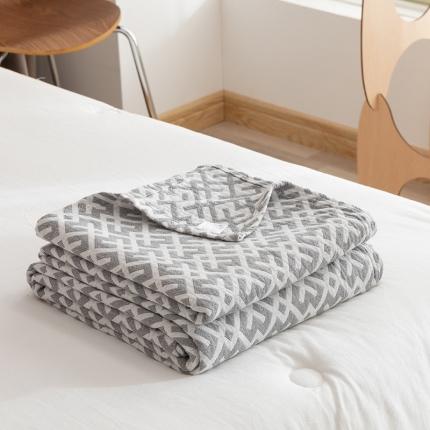 91家纺网 家纺一手货源 找家纺 （总）朴尔2022新品塞尚风格全棉水洗棉三层纱布毛巾被