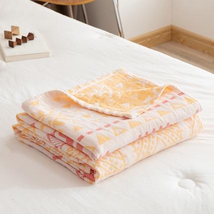 91家纺网 家纺一手货源 找家纺 （总）朴尔2022新品塞尚风格全棉水洗棉三层纱布毛巾被