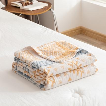 91家纺网 家纺一手货源 找家纺 （总）朴尔2022新品塞尚风格全棉水洗棉三层纱布毛巾被