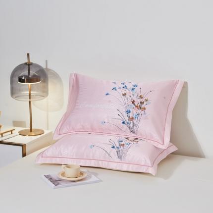 91家纺网 家纺一手货源 找家纺 其奥 2023新款900D窝蜂数码大版冰丝凉席枕套 蜜语芬芳/对