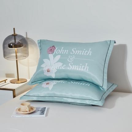 91家纺网 家纺一手货源 找家纺 其奥 2023新款900D窝蜂数码大版冰丝凉席枕套 夏日缤纷/对