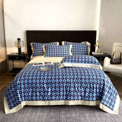 91家纺网 家纺一手货源 找家纺 总2022新款60支雅棉夏被+夏被四件套