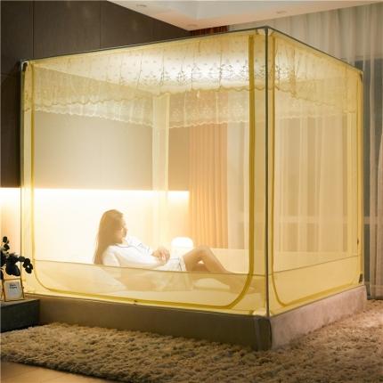 91家纺网 家纺一手货源 找家纺 （总）飞轮海蚊帐 新款三开门方顶蚊帐Z55